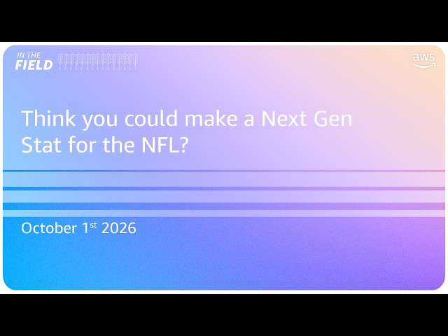Think you could make a Next Gen Stat for the NFL?