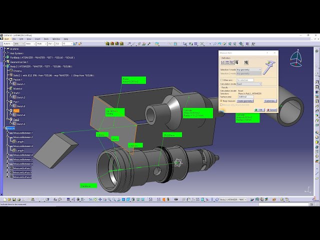 CATIA V5 - How to use the measure tools #catiav5