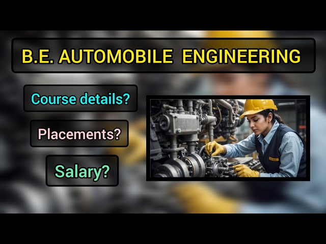 B.E Automobile Engineering Course Full details in Tamil | #college #automobile #school #12th