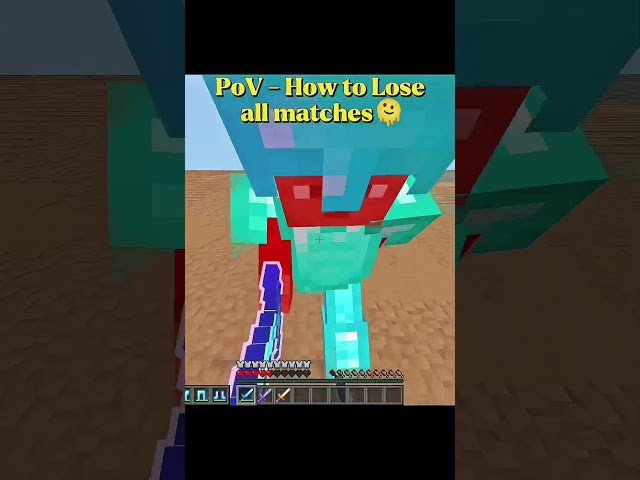 PoV - How to Lose All Matches in Sword PvP 🫠 #minecraft #minecraftshorts #pvp