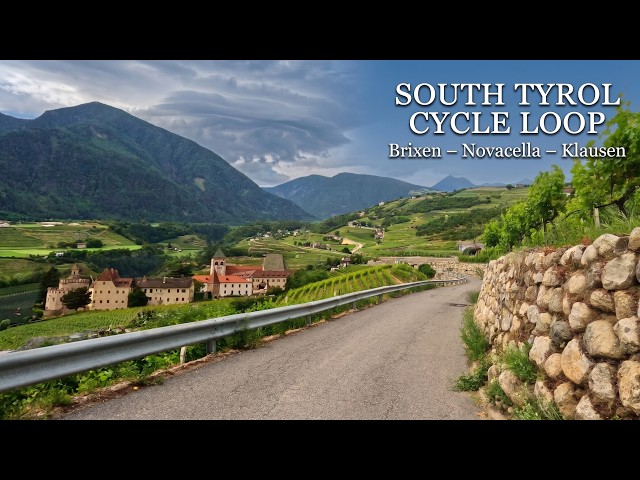 🚴‍♂️ Bike Tour | Brixen Old Town & Vineyards Loop, Italy | 4K 60fps
