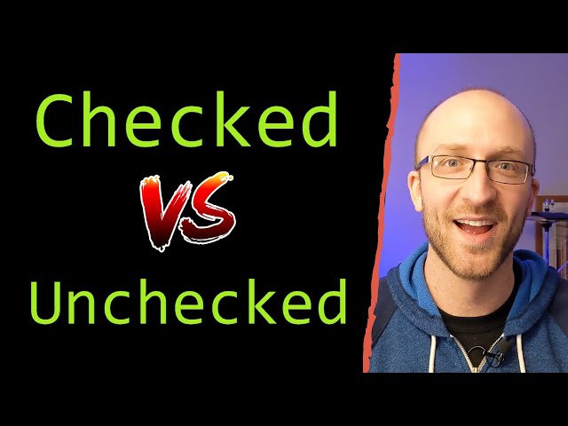 Checked vs. Unchecked Exceptions in Java Tutorial - What's The Difference?