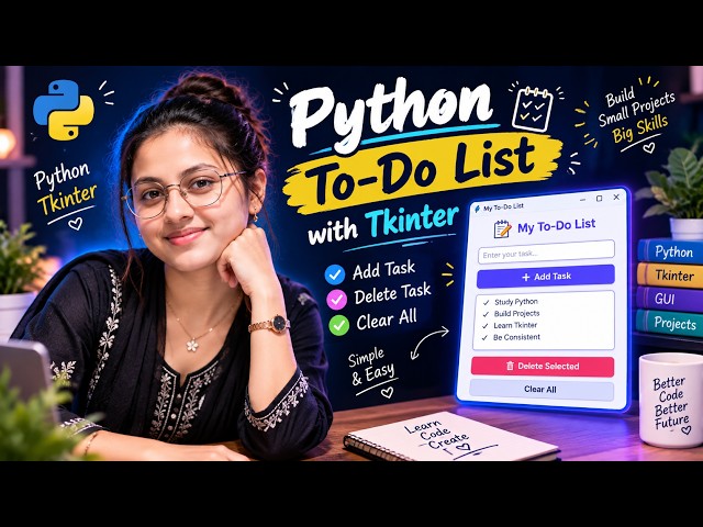 Python To-Do List GUI Project | python mini project