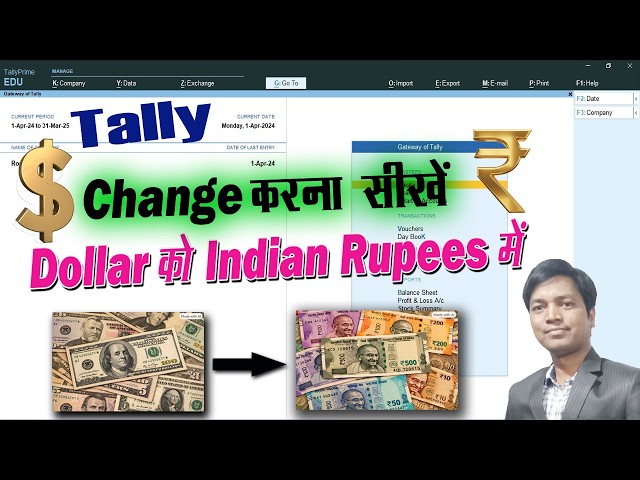 Learn how to convert Dollars to Rupees