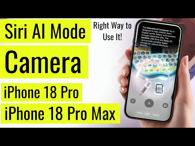 How to Use Siri AI in the Camera App on iPhone 18 Pro and iPhone 18 Pro Max