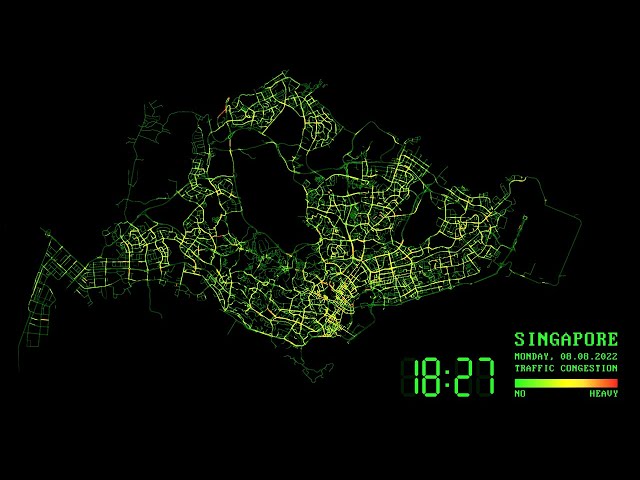 Singapore Traffic Data Visualization