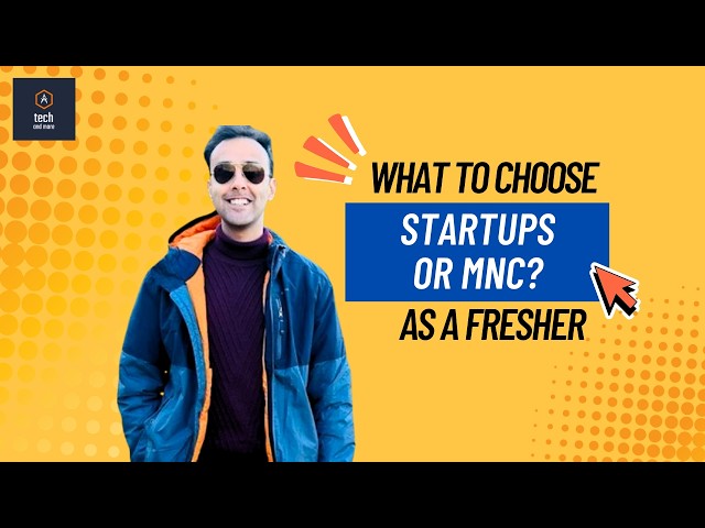 Startup vs MNC as Fresher: Salary, Growth & Culture | What to choose? 5 minute-guide (Hindi-English)