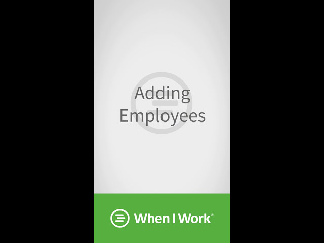 When I Work - Adding Employees on IOS