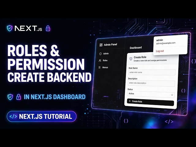 Roles and Permission create Page - Backend NextJS | Dashboard Next JS & Node JS | PART-8