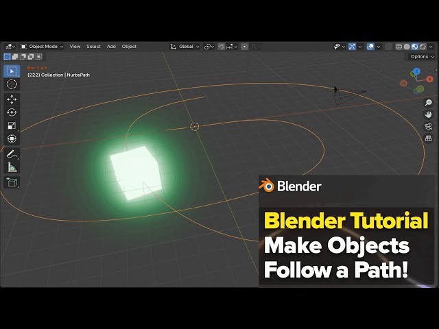 How to Make an Object Follow a Path in Blender 🚀