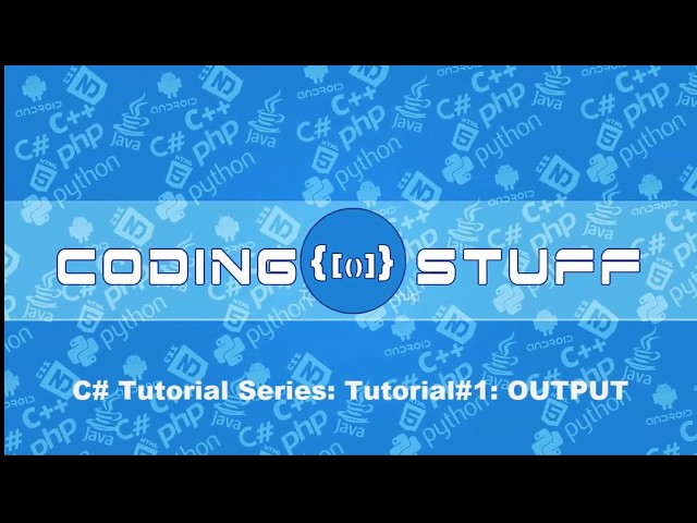 How to Code on C# Tutorials for begginers in Hindi / Urdu - Tutorial 1 - OUTPUT