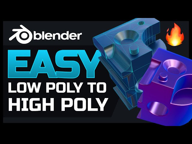 Blender Tutorial - Easy Low to High Poly