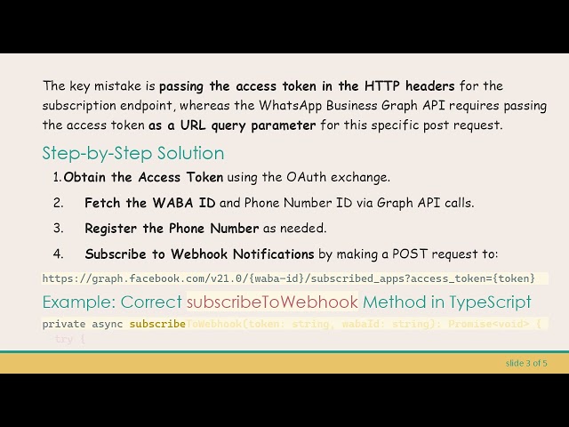 How to Correctly Subscribe WhatsApp Business API to Webhooks