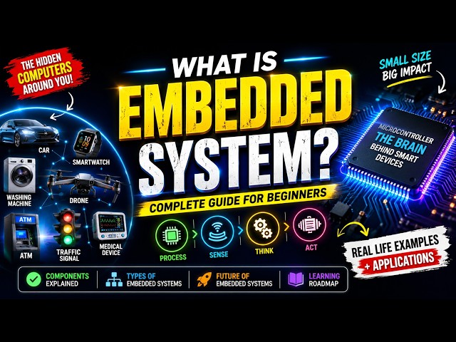 What is an Embedded System? Explained with Real-Life Examples | Beginner to Expert