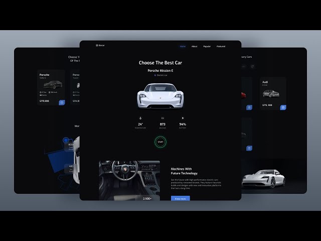 🚘 Create a Responsive Car Website Design Using HTML CSS & JavaScript