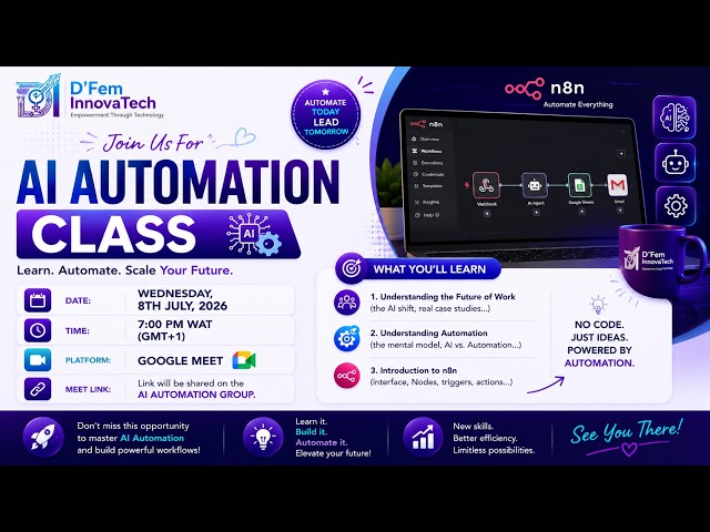 AI Automation for Beginners | Understanding AI, Automation & n8n (#1)