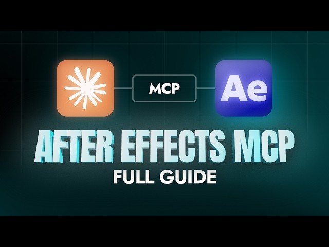 Control Adobe After Effects with AI (After Effects MCP)