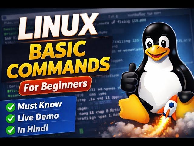 Linux Basic Commands for Beginners | Linux Tutorial in Hindi