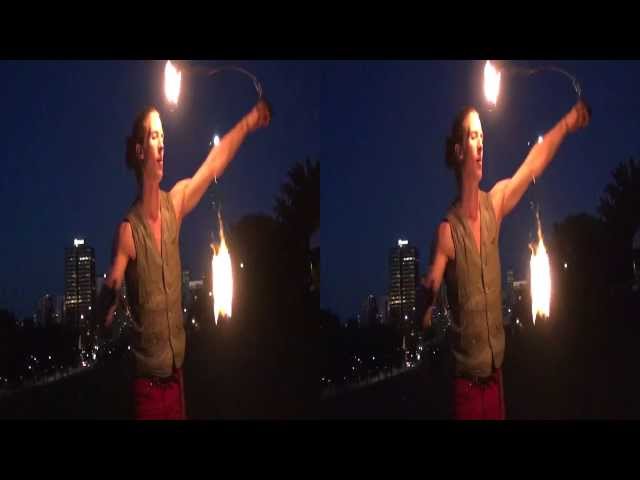 3DHD R. Foyer fire master on techno trance @ Mt-Royal  Part 1
