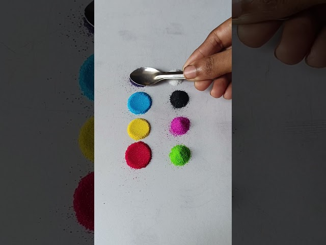simple Rangoli, satisfying rangoli, Easy rangoli,  ASMR video #asmroli, Tricks and tips,ASMR#rangoli
