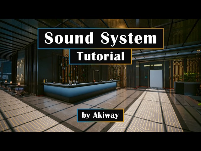 Create a Sound System in 3 minutes - World Builder Tutorial - CP77 Modding