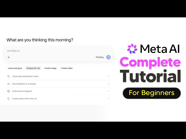 Meta AI Tutorial - How To Use Meta AI