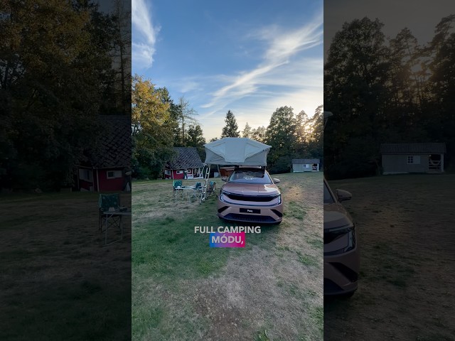 #SkodaPEAQ ve full-camping módu! Zásuvka na 230 V hodně pomáhá 🤗