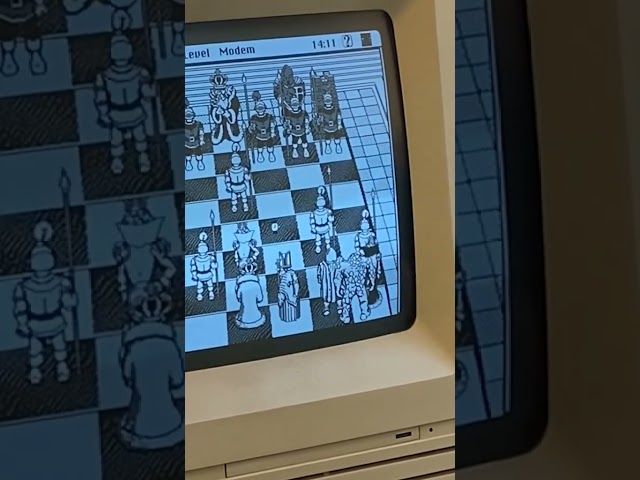 Scacchi su #Machintosh SE 1985 🎮💾♜