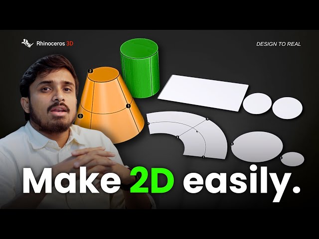 How to Unroll Surfaces in Rhino 3D for Laser Cutting
