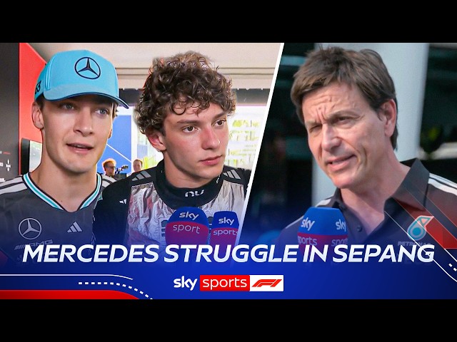 'Tyres are going through HELL!' | Wolff, Russell and Antonelli on Mercedes’ struggles in Sepang