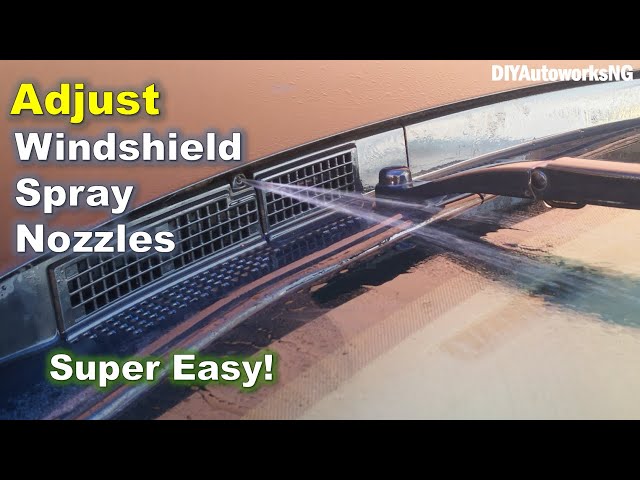 Washer Nozzle Adjustment: How to Adjust the Windshield Washer Spray Nozzles