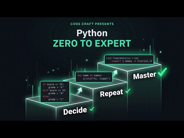 Python Control Flow: if / elif / else, Loops & Comprehensions | Zero to Expert #4