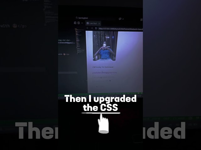 Upgrade my portfolio with stunning css #coding #buildinpublic #programming  #techstudent #css