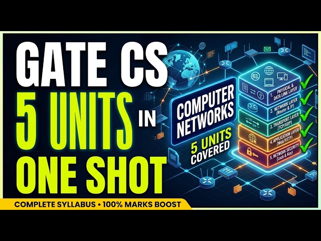Computer Networks Complete Revision | All Concepts In 1 Video | GATE 2027