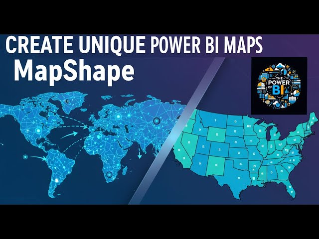 Create Unique Power BI Maps Using MapShape and Native Shape Visual #powerbitips #powerbitutorial