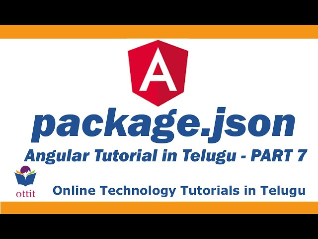 what is package.json in angular | What is the file package.json | Angular Tutorial in Telugu Part 7