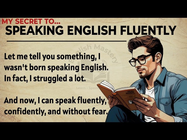 My Secret to Speaking English Fluently || Speak English Like a Native || Graded Reader ✅