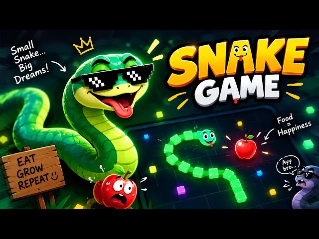 created big and dangerous snake🐍and eat chocolate🍫(python game)#shorts#coding