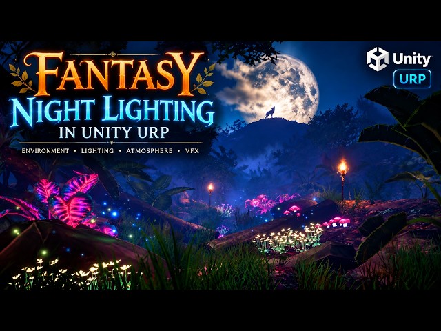 Fantasy Night Lighting in Unity URP 🌙✨ | Cinematic Environment & VFX