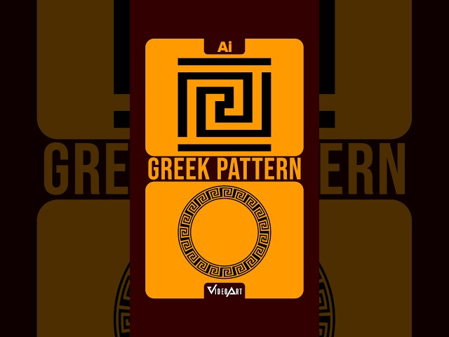 Greek Pattern in Illustrator I How to Make A Perfect Greek Key Pattern #095