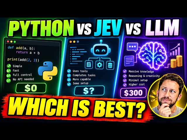 Python vs. Jev vs. LLM: A First Look at AI Workflow Automation for Accounting