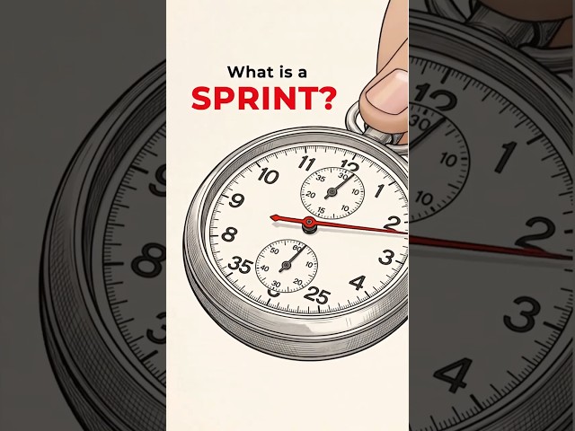 A simple explanation on what is a sprint.