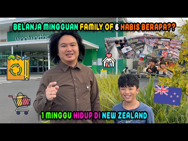 Biaya Belanja 1 Minggu di New Zealand untuk Keluarga 6 Orang (Harga Supermarket & Cost of Living NZ)
