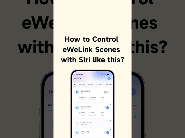 “Hey Siri” — Your Smart Home Responds with eWeLink.#ewelink #apple #smartphone