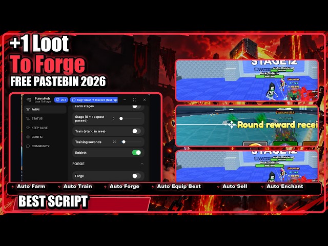 +1 Loot To Forge Script UNPATCHED ✅ v1 — Still Working, No Key