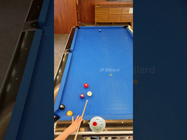 4-Rail Reverse Kick Shot #billiard #billiards #pool