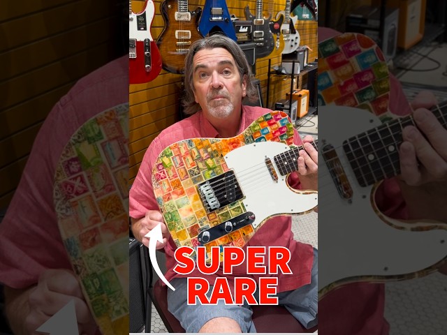 Now THIS is a UNIQUE guitar... #shorts