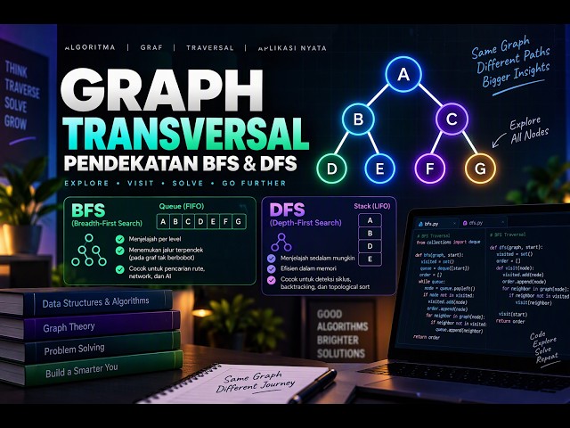 🔴Bedah Algoritma #09 | Graph Tranversal: BFS & DFS
