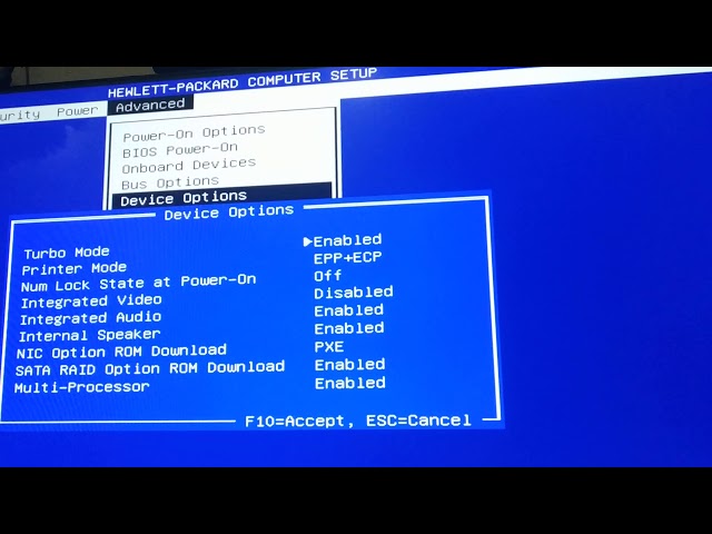 HP 6200 Pro Enable VTx