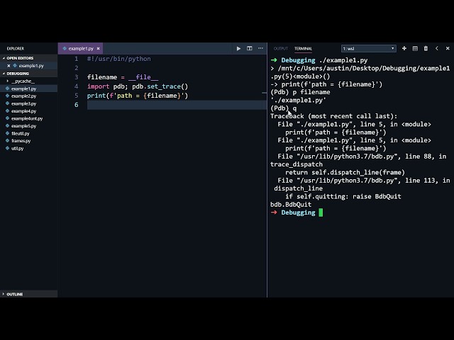 Start Python Debugging With pdb
